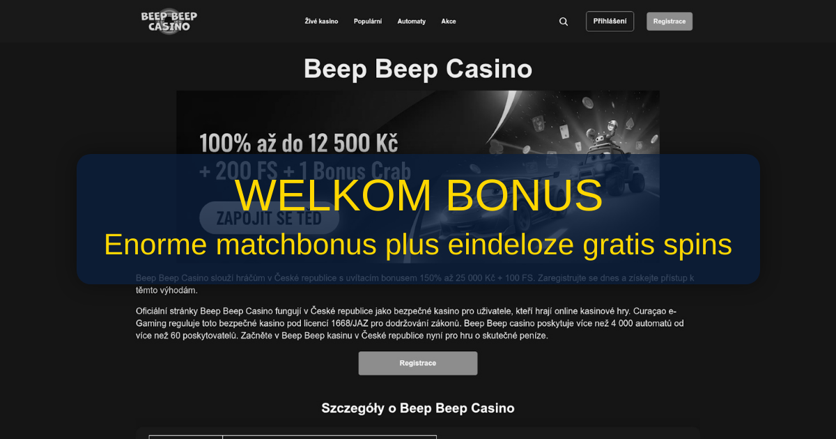 Beep Beep Casino Nederland - KSA Vergund Online Casino
